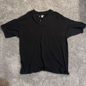 Dickies Black 2xl Plain Short Sleeve Shirt Men’s Button
